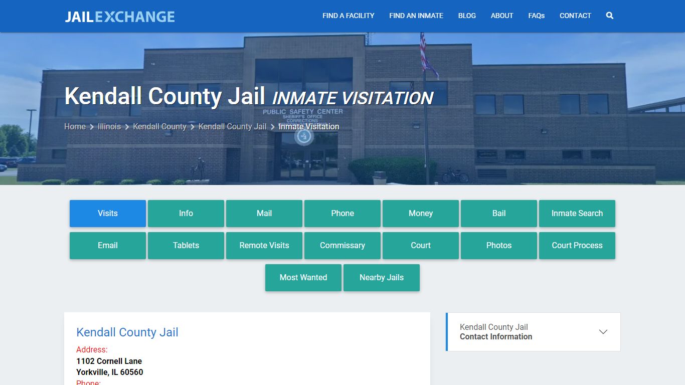 Inmate Visitation - Kendall County Jail, IL - Jail Exchange